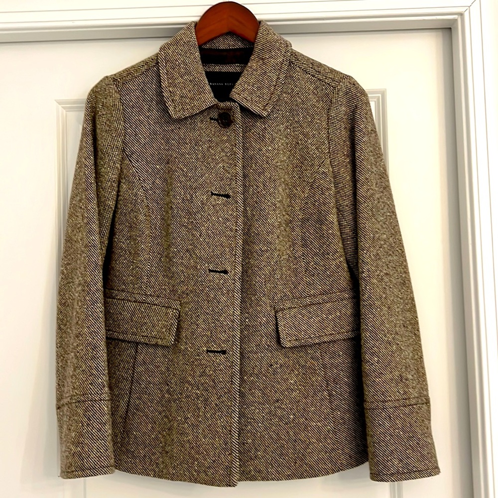 Banana Republic Tweed coat. Sz S